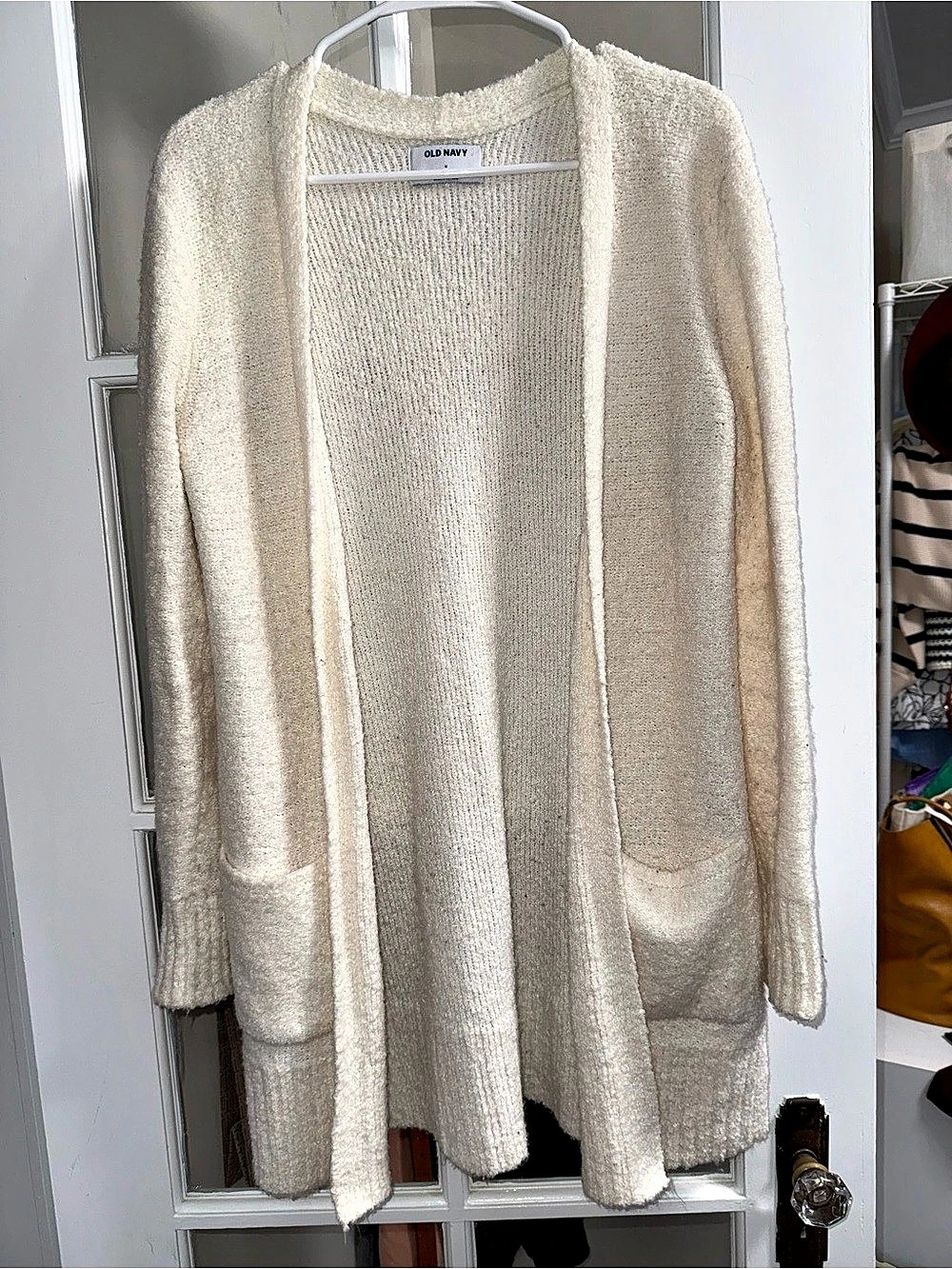Old Navy Open Front Cardigan in Cream Size Medium Like New